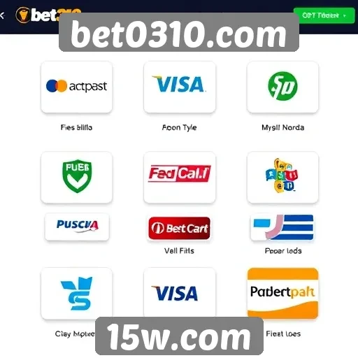 Métodos de pagamento disponíveis no bet0310.com